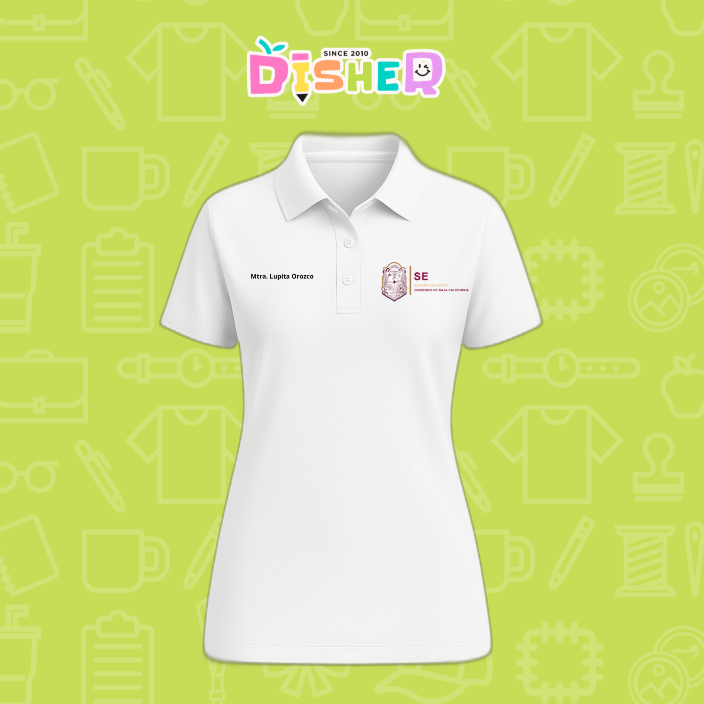 PBD-D-097: Polo Bordada Dry Fit Dama I Sistema Educativo BC