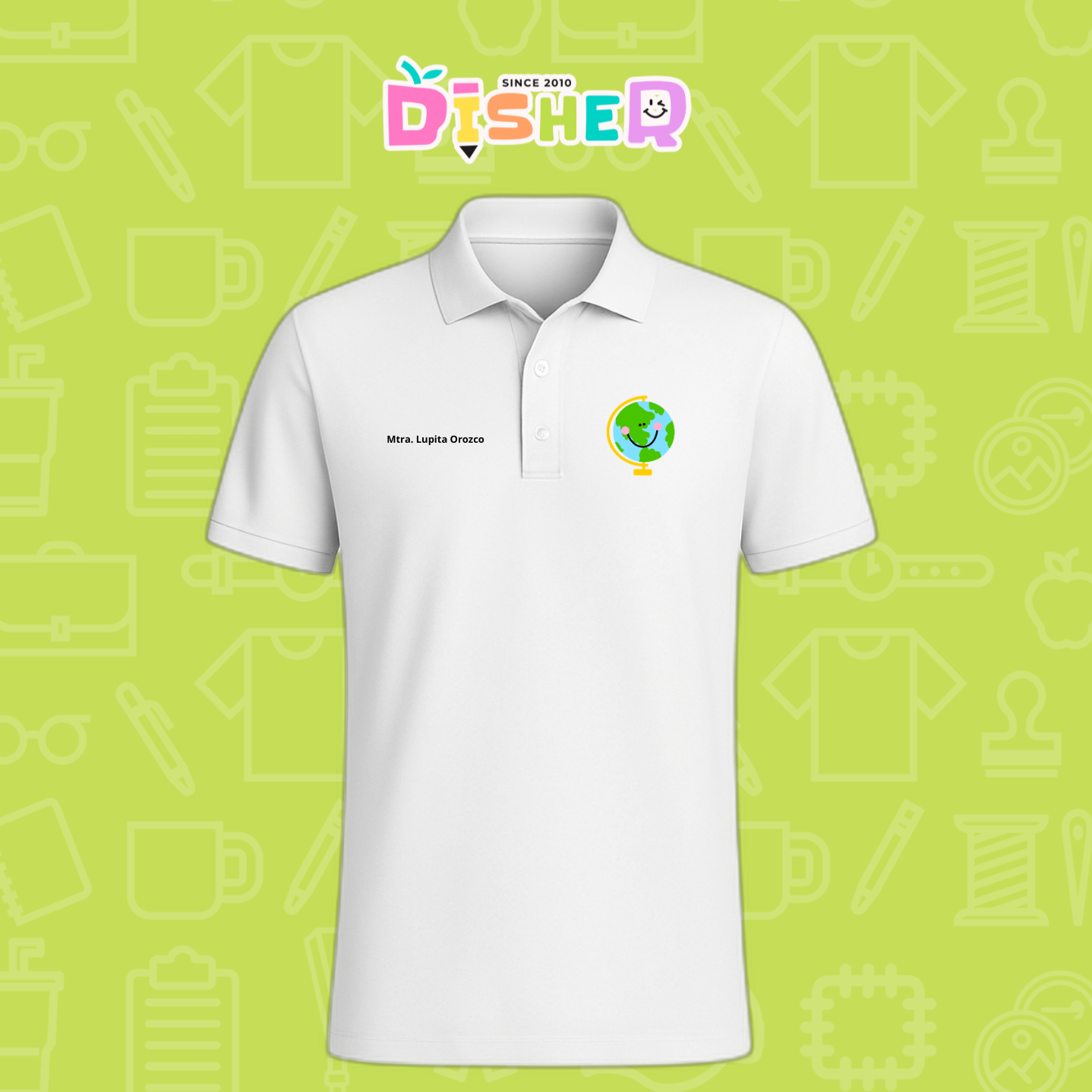 PBD-C-0034: Polo Bordada Dry Fit Caballero I Smile World