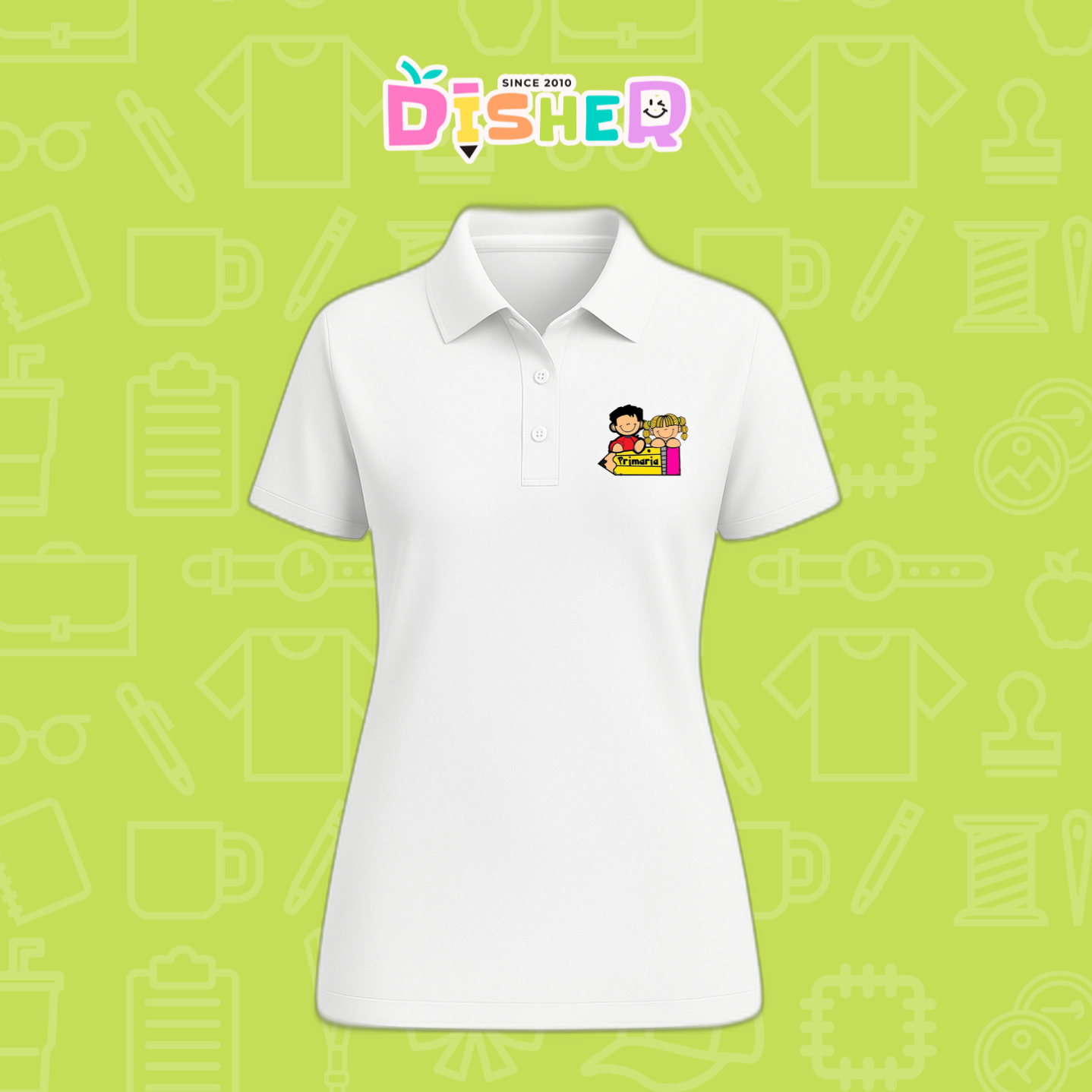 PBD-D-081: Polo Bordada Dry Fit Dama I Niños preescolar