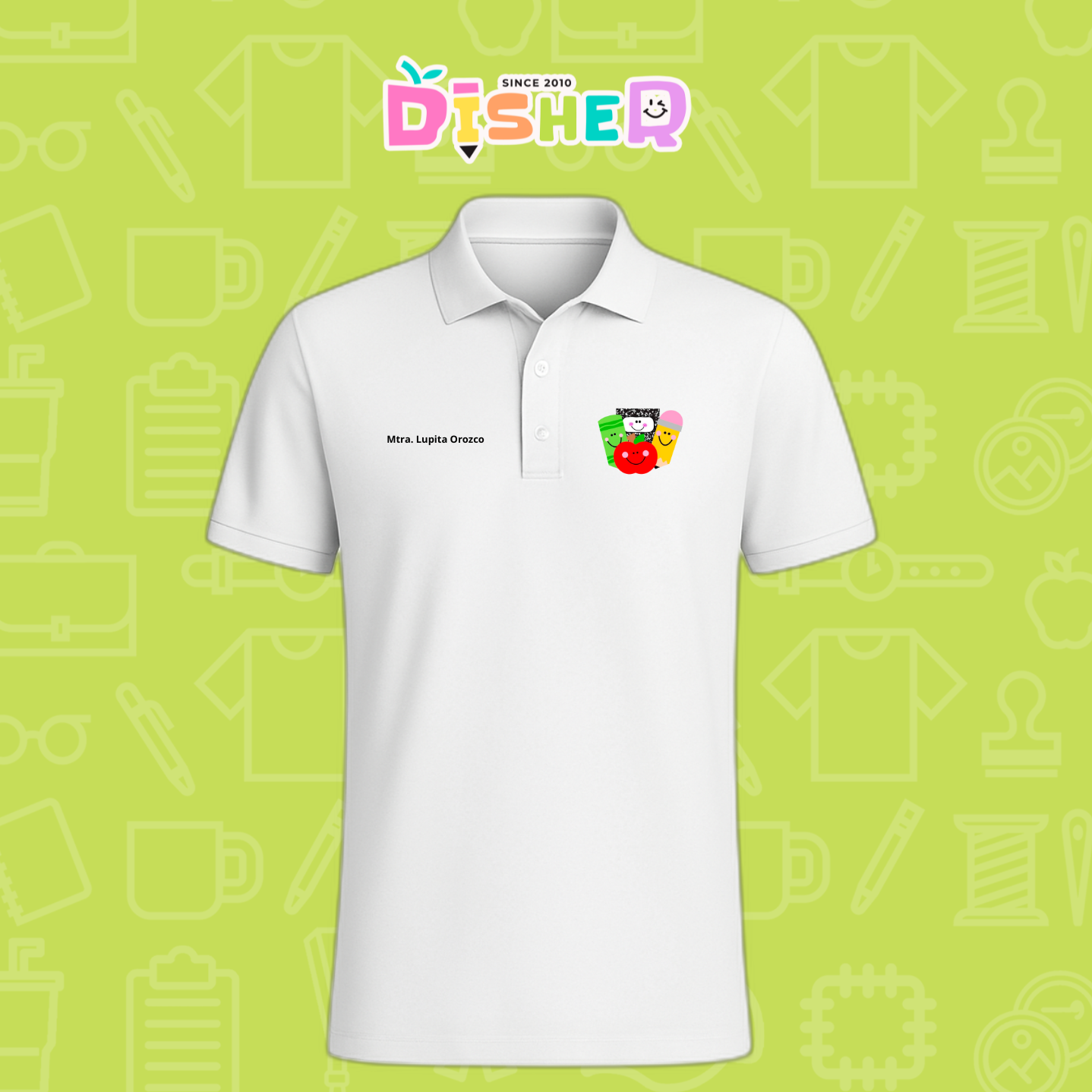 PBD-C-0032: Polo Bordada Dry Fit Caballero I Smile supplies