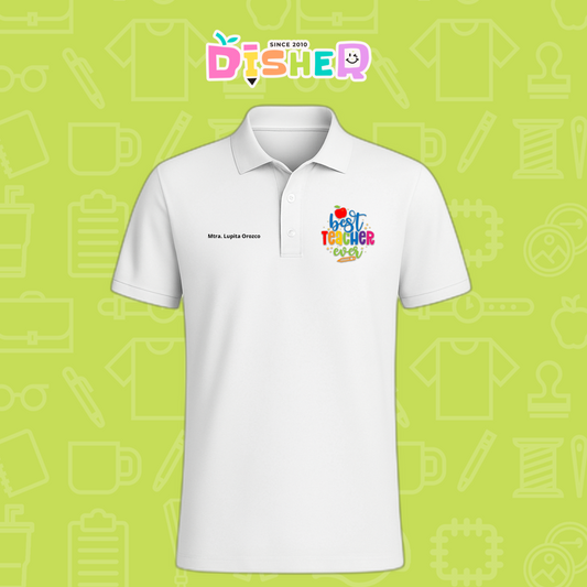 PBD-C-0076: Polo Bordada Dry Fit Caballero I  Best teacher ever