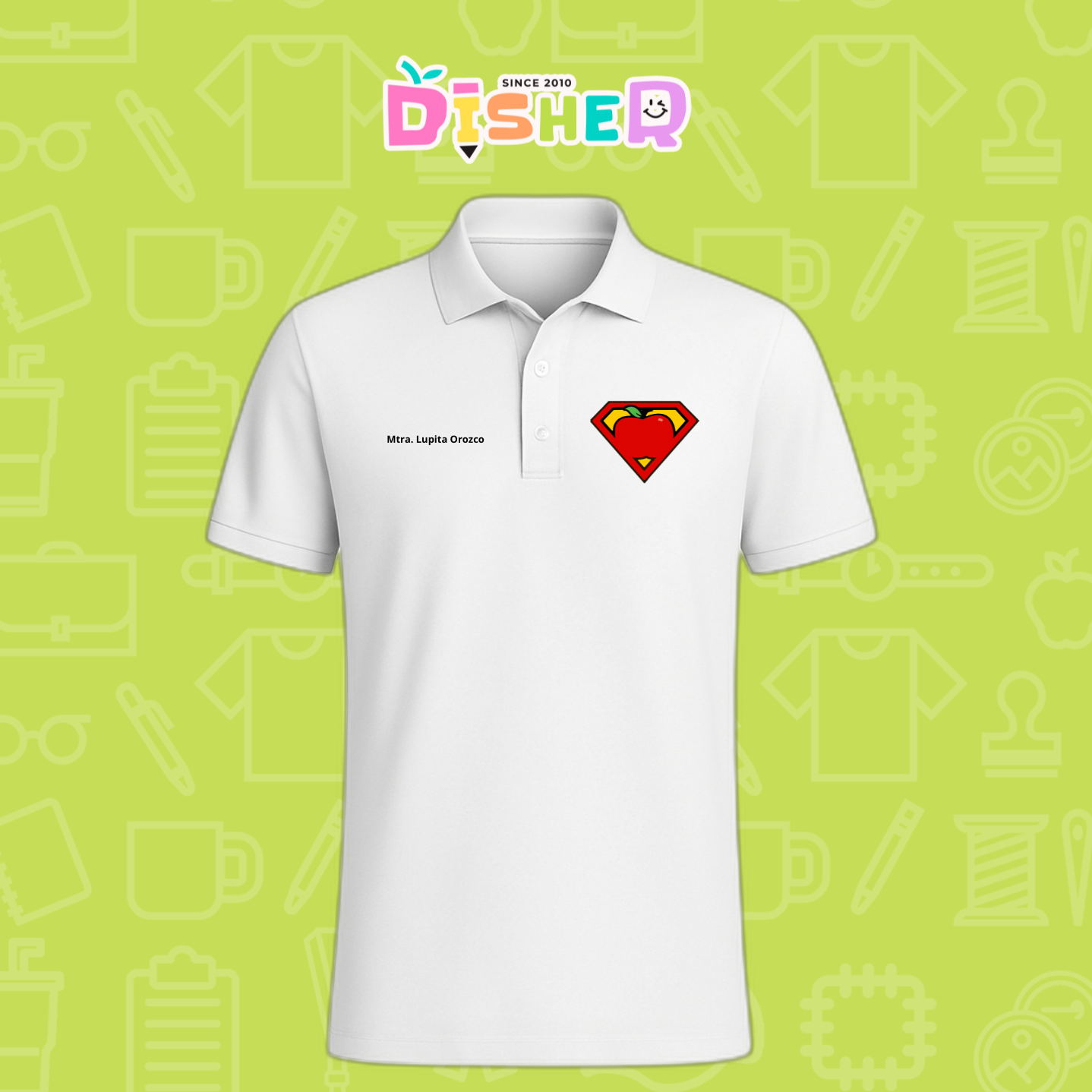 PBD-C-0089: Polo Bordada Dry Fit Caballero I Super Maestro