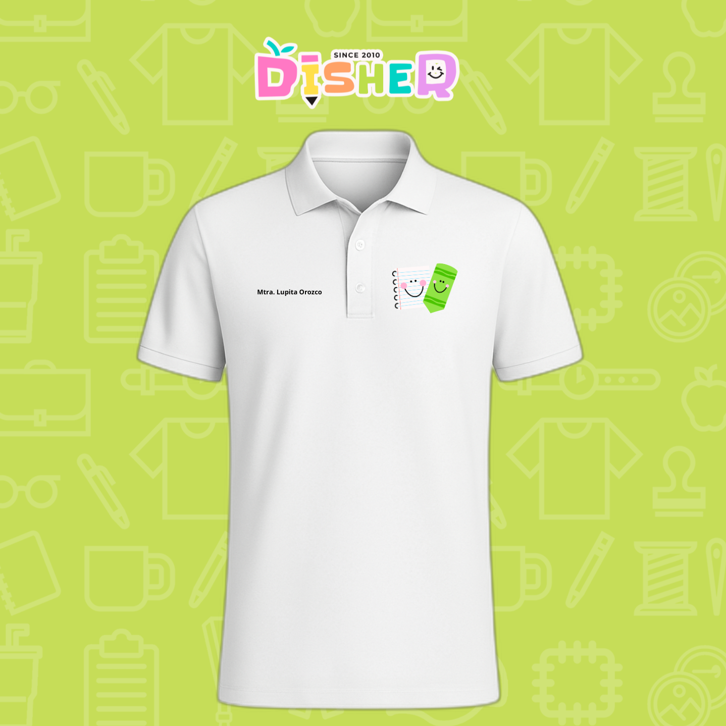 PBD-C-0033: Polo Bordada Dry Fit Caballero I Paper pencil