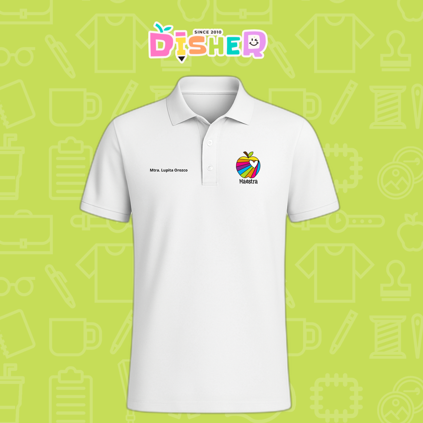 PBD-C-0075: Polo Bordada Dry Fit Caballero I Manzana rayas colores