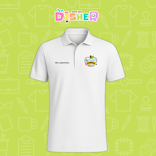 PBD-C-0094: Polo Bordada Dry Fit Caballero I Corazón papel secundaria