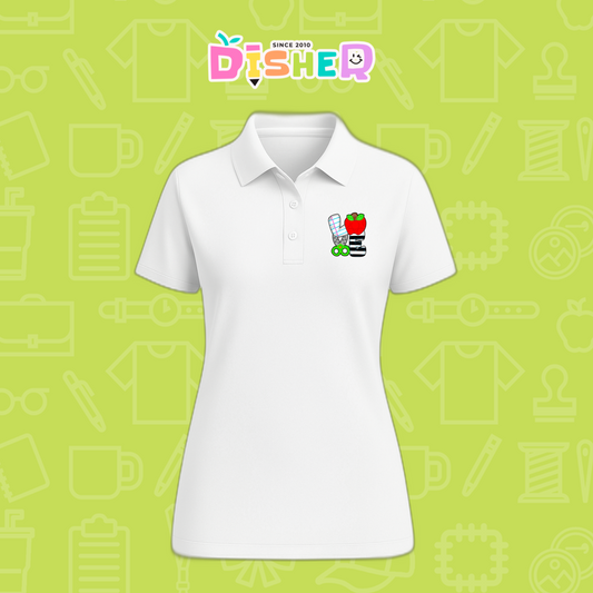 PBD-D-069: Polo Bordada Dry Fit Dama I Love