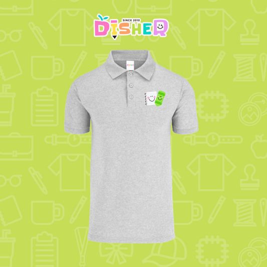 PBY-C-0033: Polo Bordada 50/50 Caballero I Papel pencil