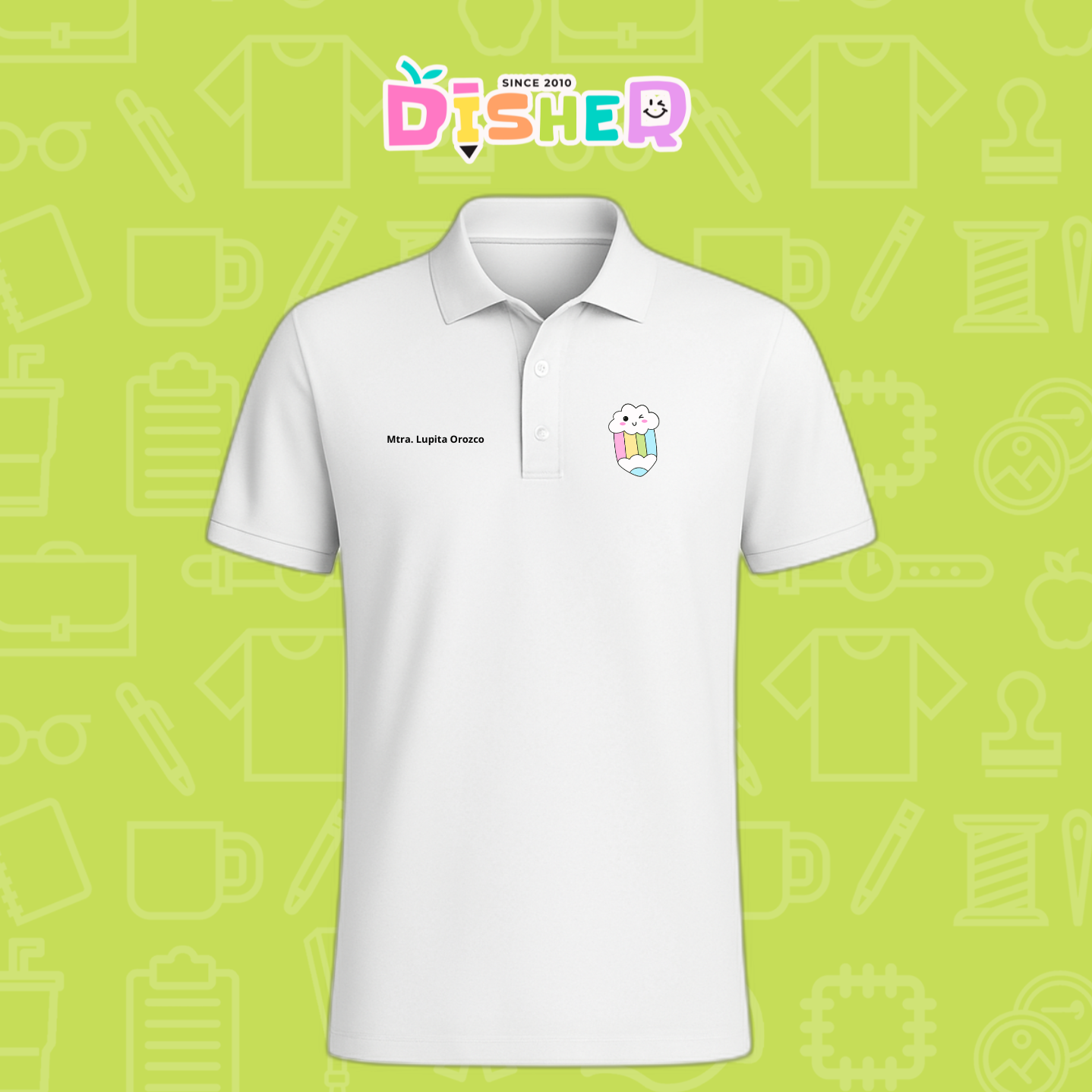 PBD-C-0057: Polo Bordada Dry Fit Caballero I Lápiz nube