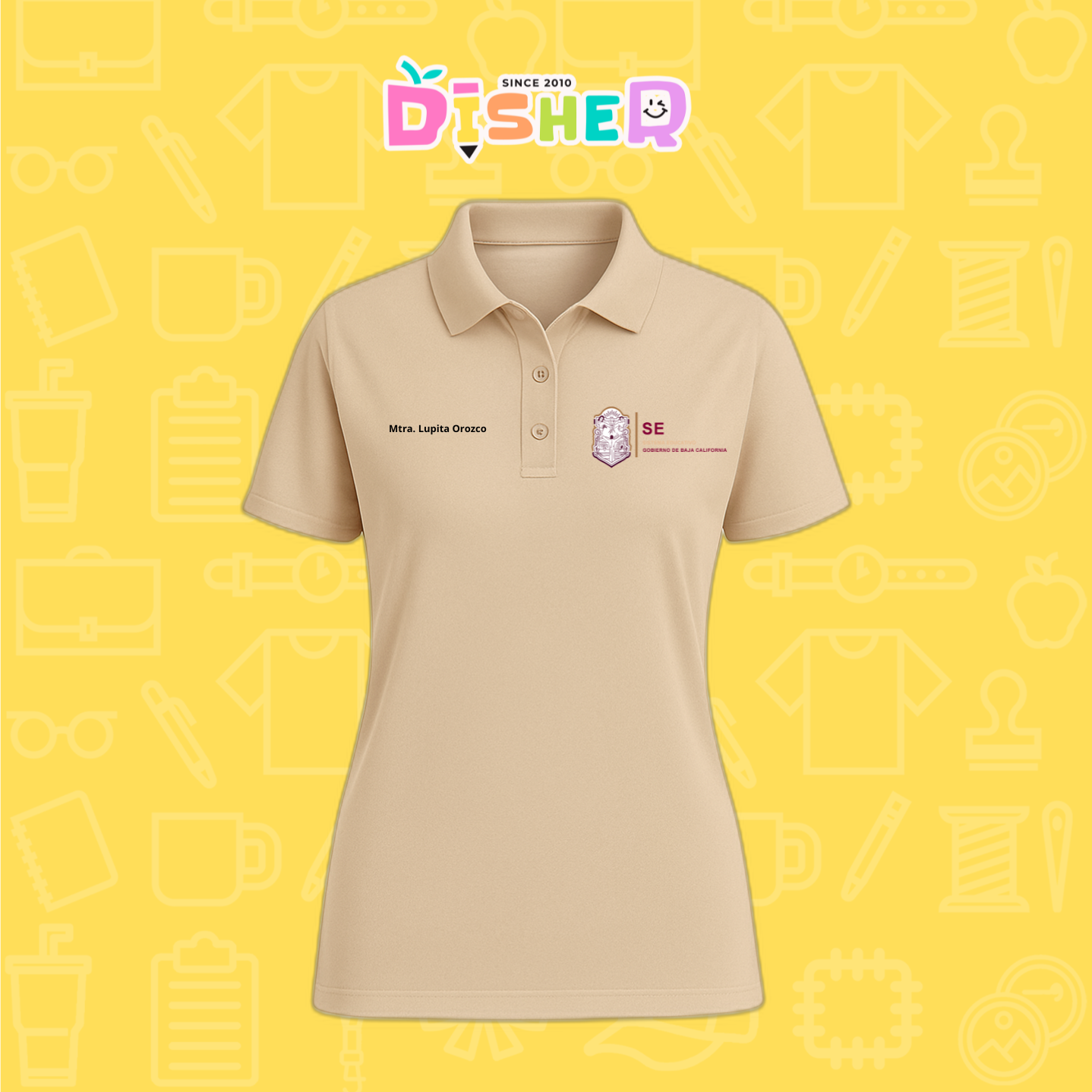 PBD-D-097: Polo Bordada Dry Fit Dama I Sistema Educativo BC