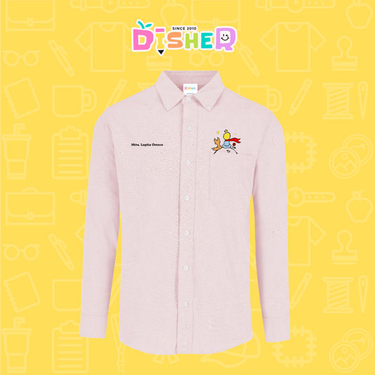 CBOL-C-014: Camisa Bordada Oxford Manga Larga Caballero I El principito