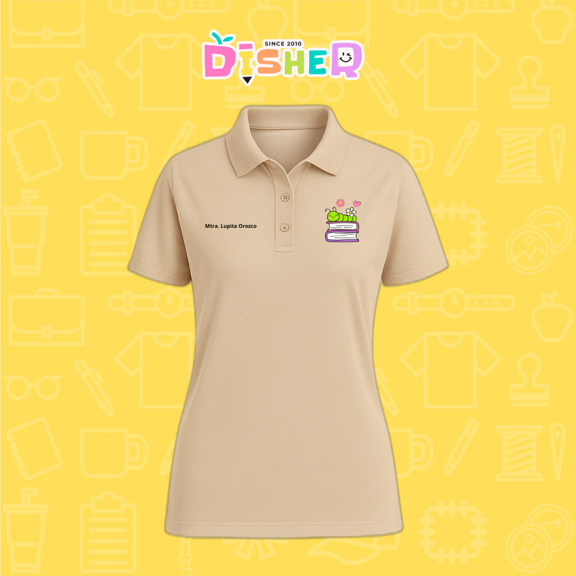 PBD-D-004 : Polo Bordada Dry Fit Dama I Gusanito libros