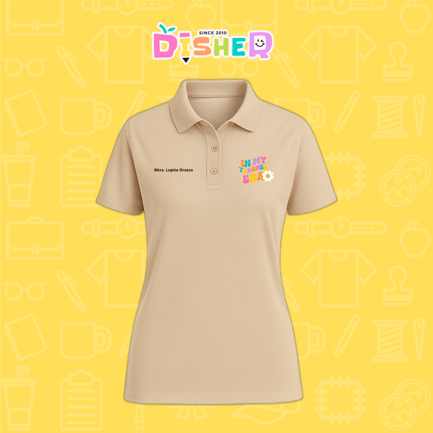 PBD-D-028: Polo Bordada Dry Fit Dama I In my teacher era