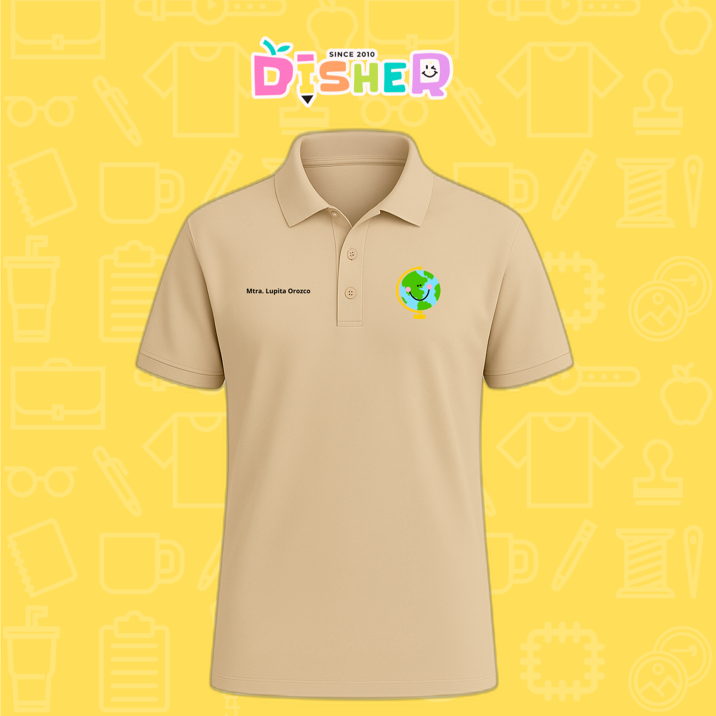 PBD-C-0034: Polo Bordada Dry Fit Caballero I Smile World