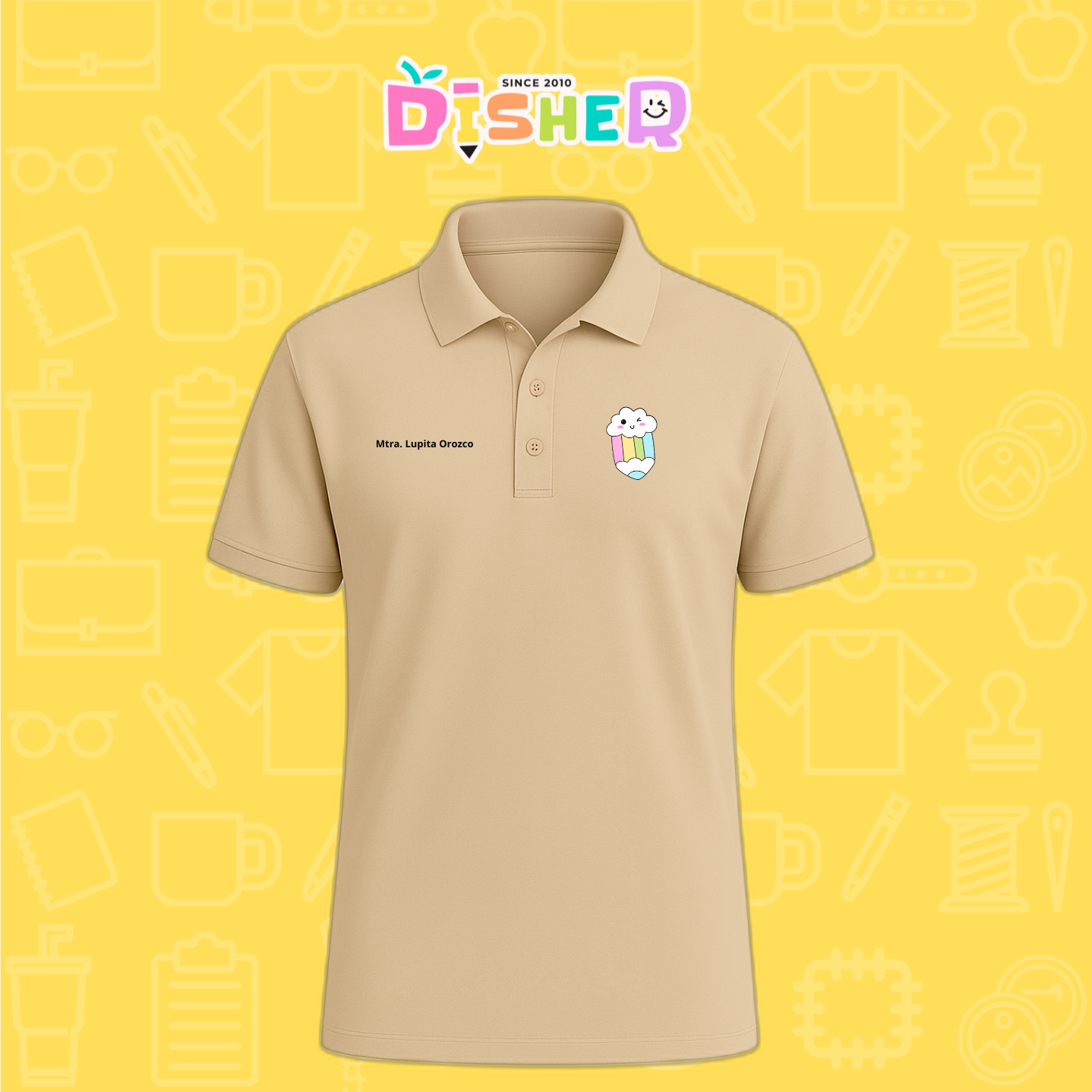 PBD-C-0057: Polo Bordada Dry Fit Caballero I Lápiz nube