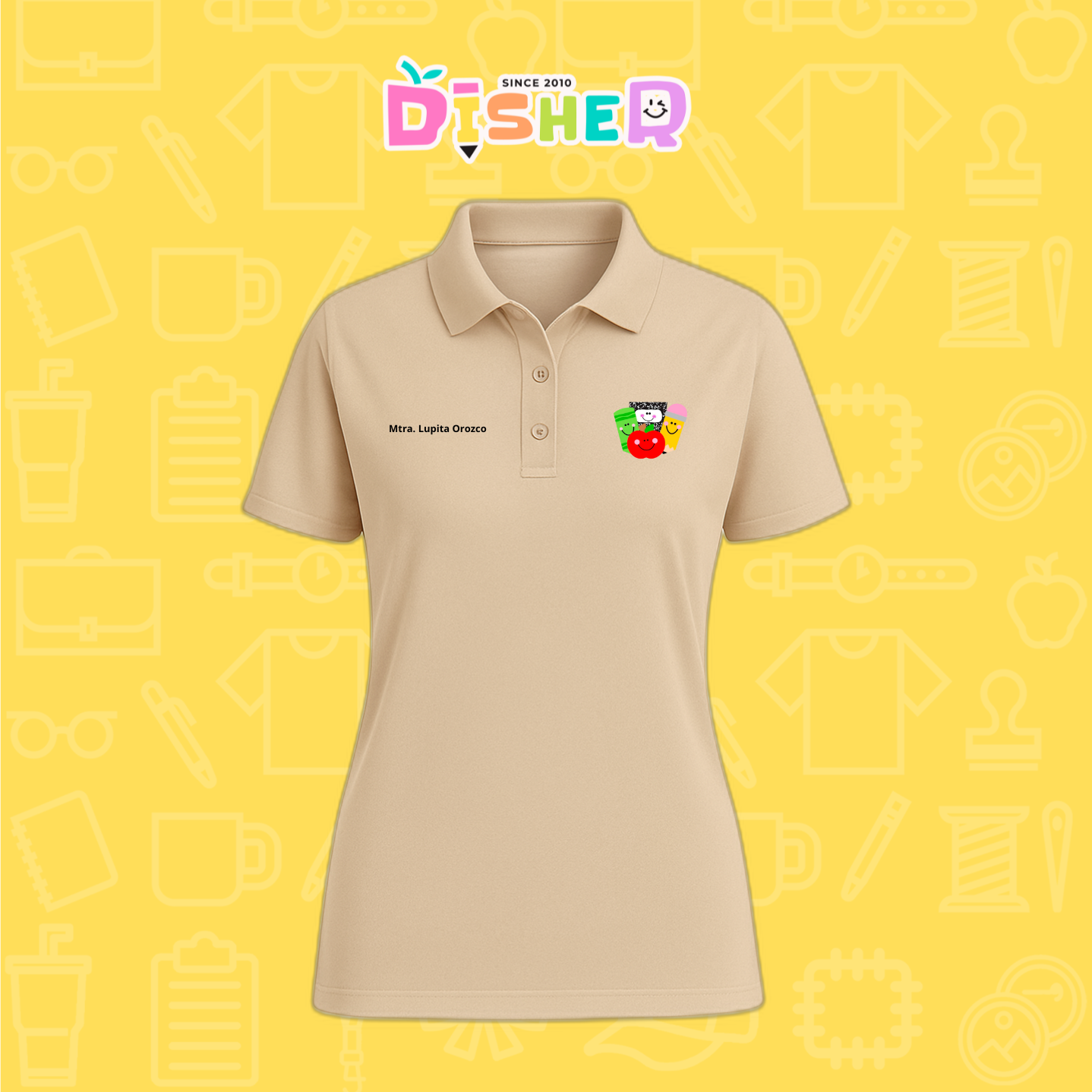 PBD-D-032: Polo Bordada Dry Fit Dama I Smile supplies