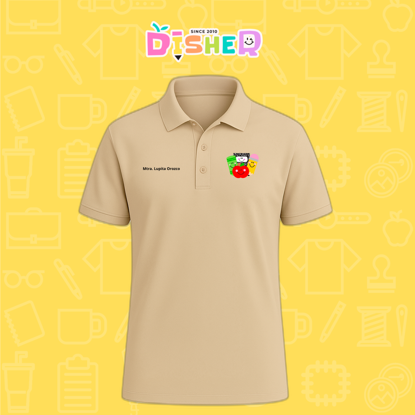 PBD-C-0032: Polo Bordada Dry Fit Caballero I Smile supplies