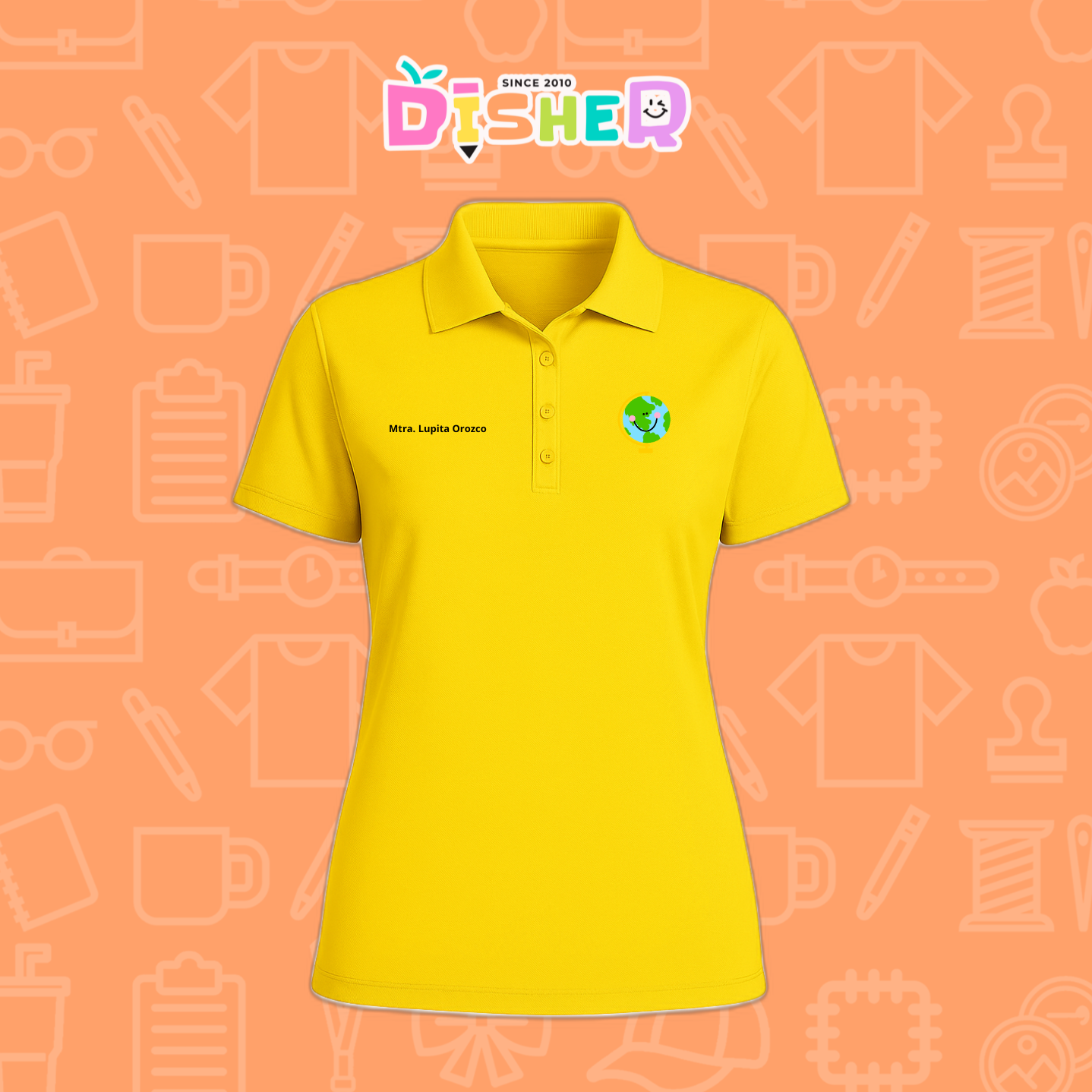 PBD-D-034: Polo Bordada Dry Fit Dama I Smile World