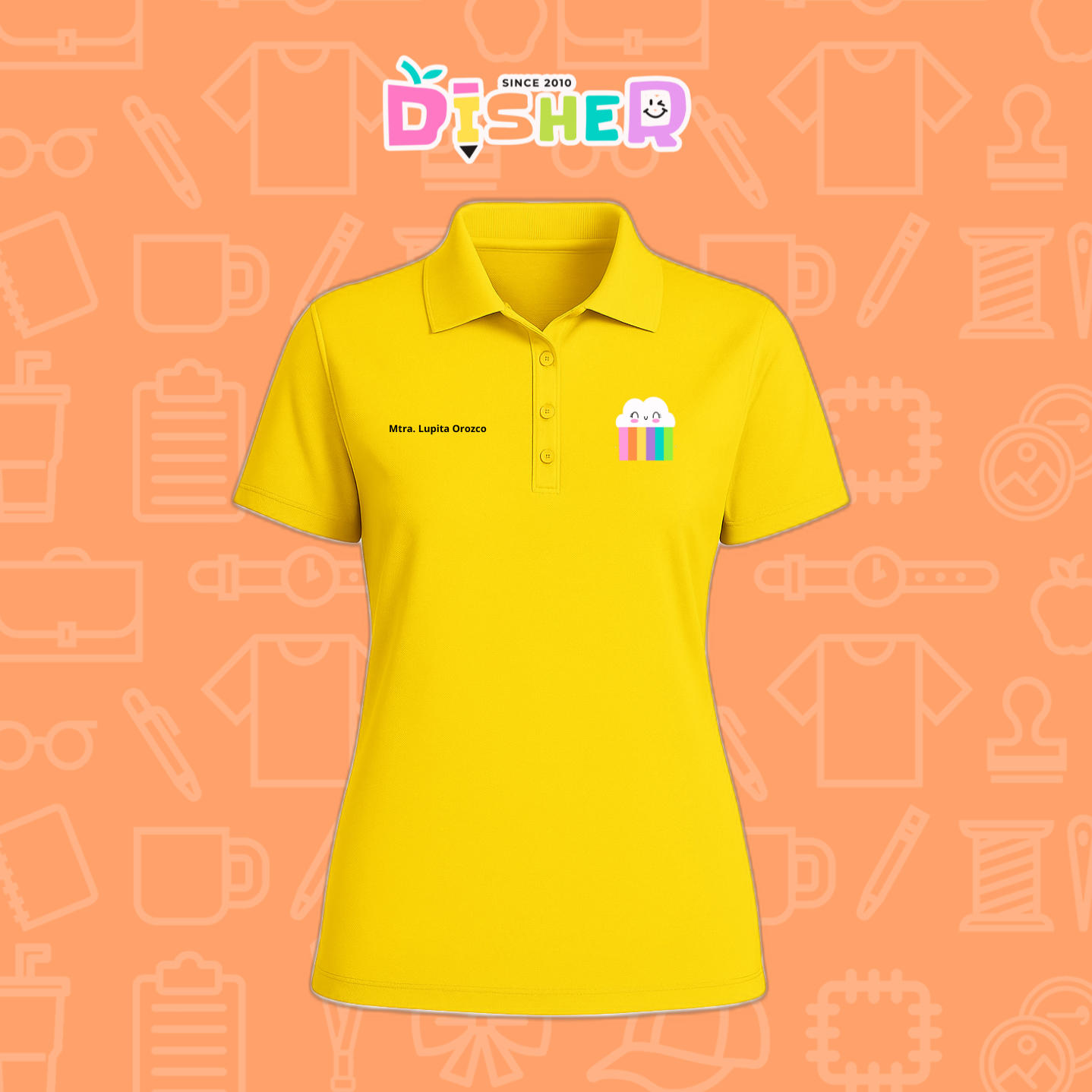 PBD-D-053: Polo Bordada Dry Fit Dama I Nubecita