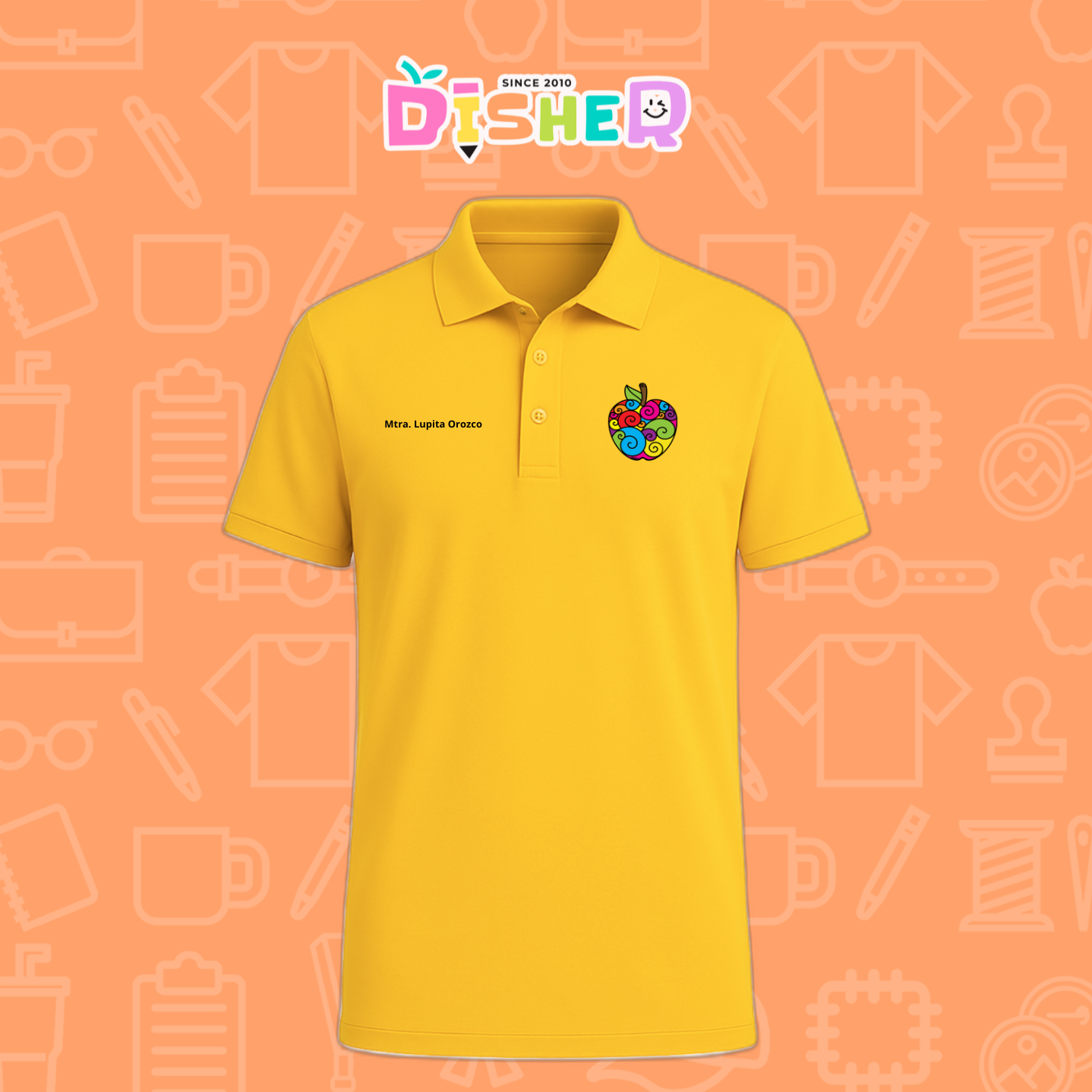 PBD-C-0067: Polo Bordada Dry Fit Caballero I Manzana risco