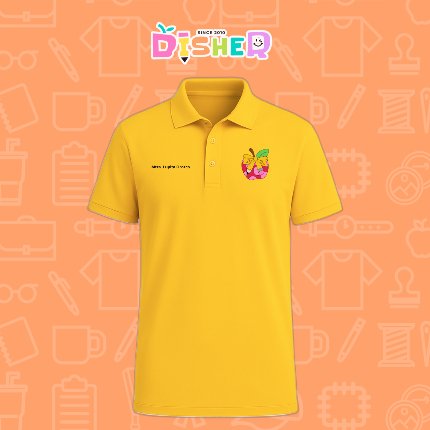 PBD-C-0012: Polo Bordada Dry Fit Caballero I Manzana moño