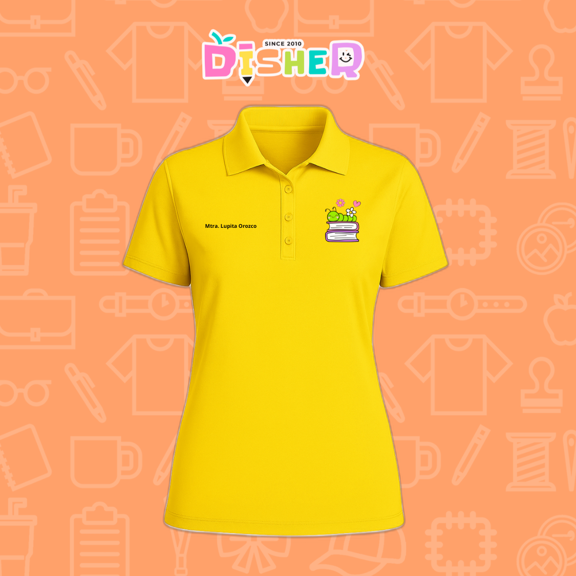 PBD-D-004 : Polo Bordada Dry Fit Dama I Gusanito libros