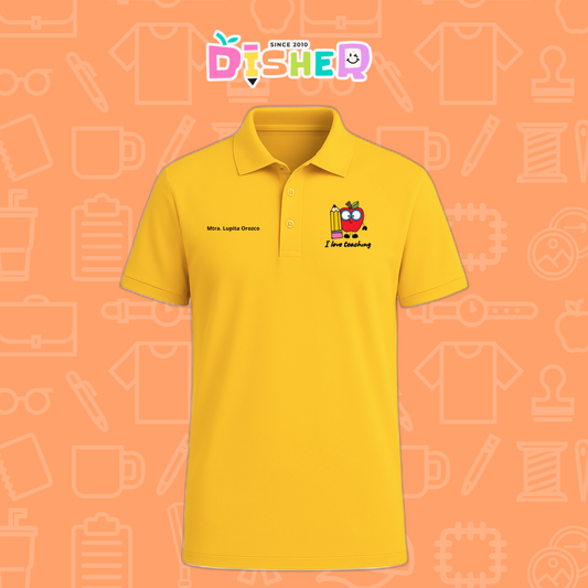 PBD-C-0077: Polo Bordada Dry Fit Caballero I  Manzana lentes