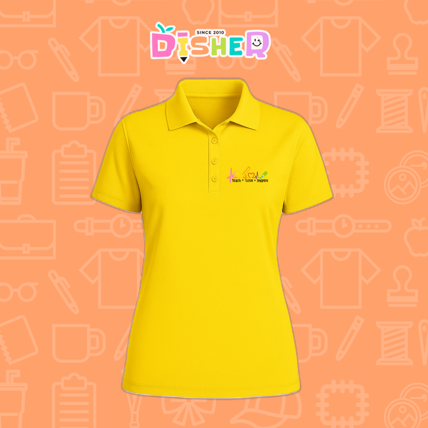 PBD-D-082: Polo Bordada Dry Fit Dama I Latidos