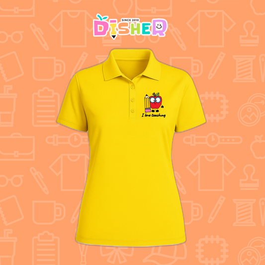 PBD-D-077: Polo Bordada Dry Fit Dama I Manzana lentes