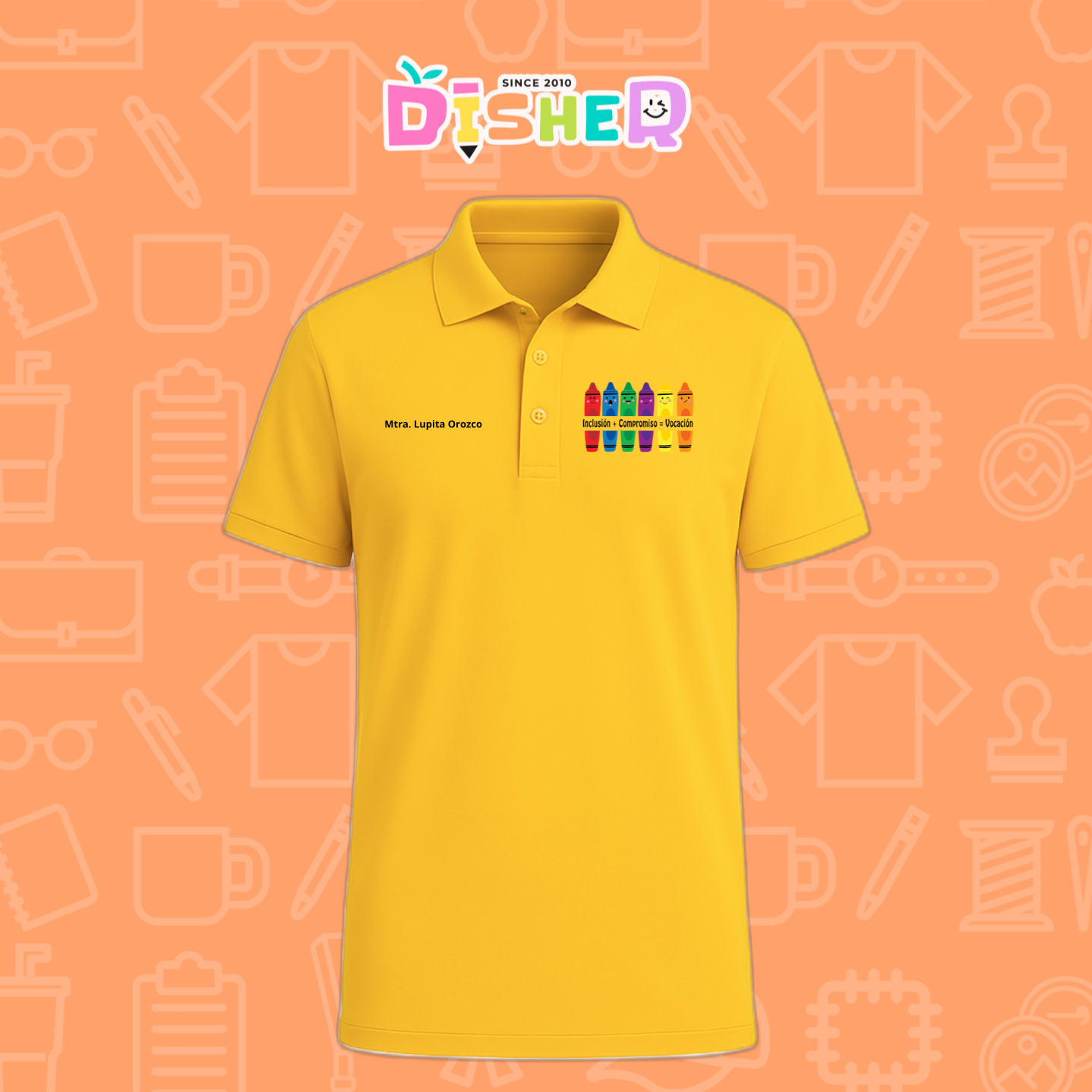 PBD-C-0063: Polo Bordada Dry Fit Caballero I Crayolitas emociones