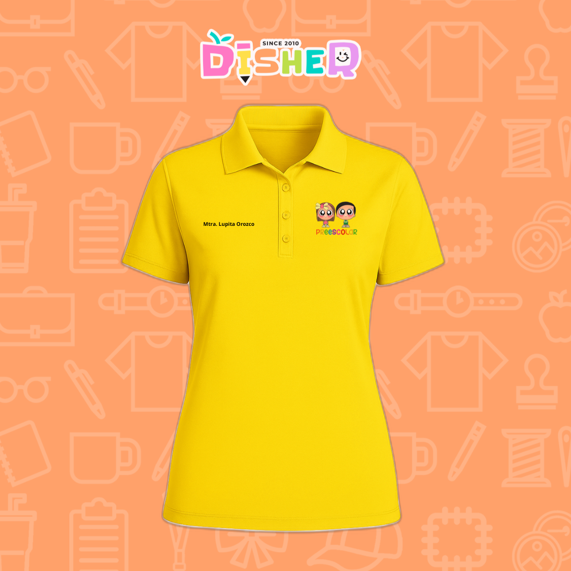 PBD-D-003 : Polo Bordada Dry Fit Dama I Starcitos Preescolar
