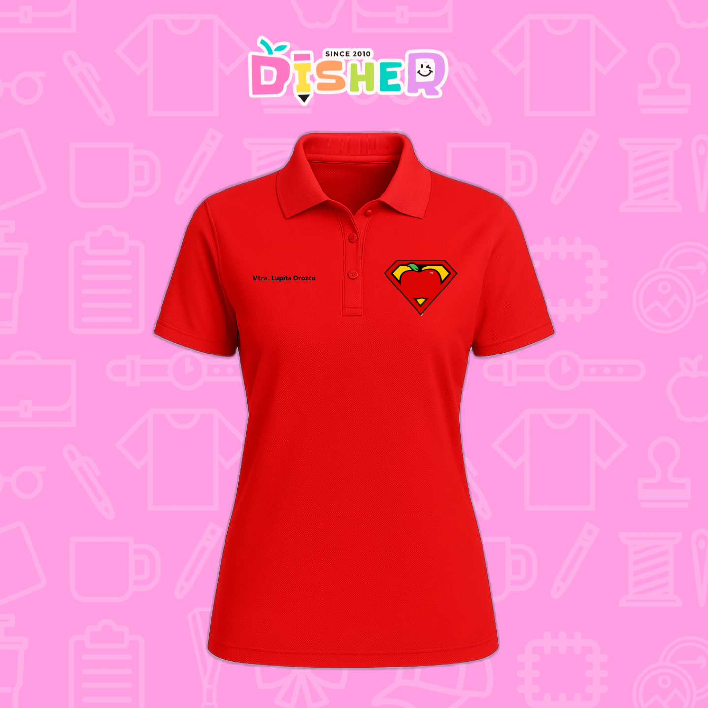 PBD-D-089: Polo Bordada Dry Fit Dama I Super Maestro