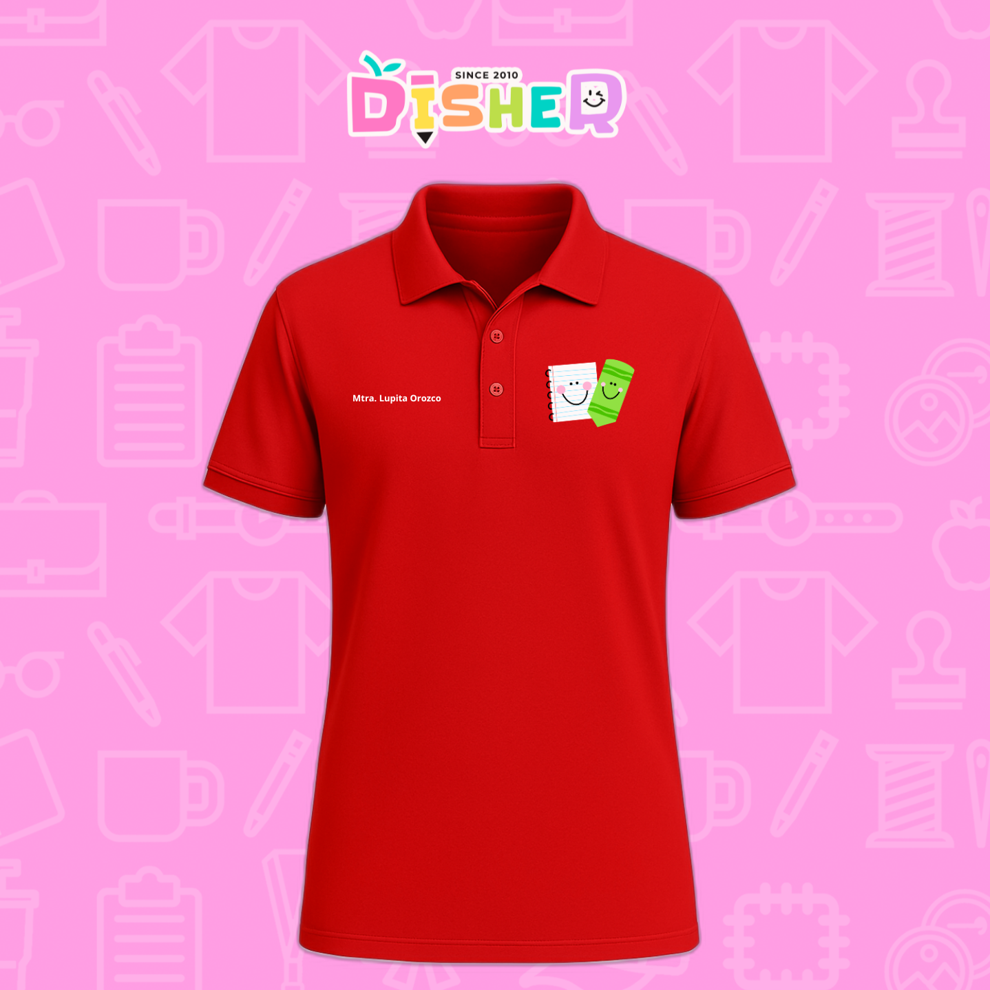 PBD-C-0033: Polo Bordada Dry Fit Caballero I Paper pencil