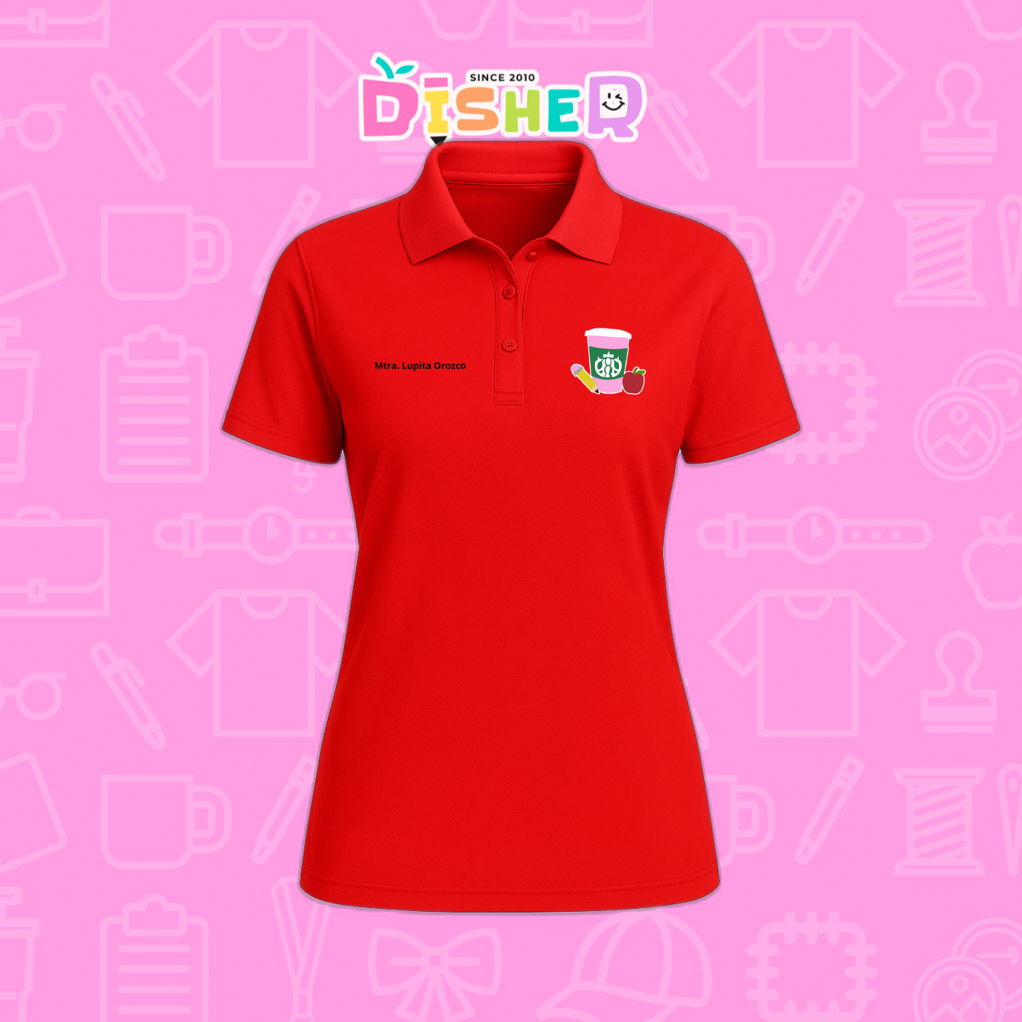PBD-D-037: Polo Bordada Dry Fit Dama I Teacher Starbucks