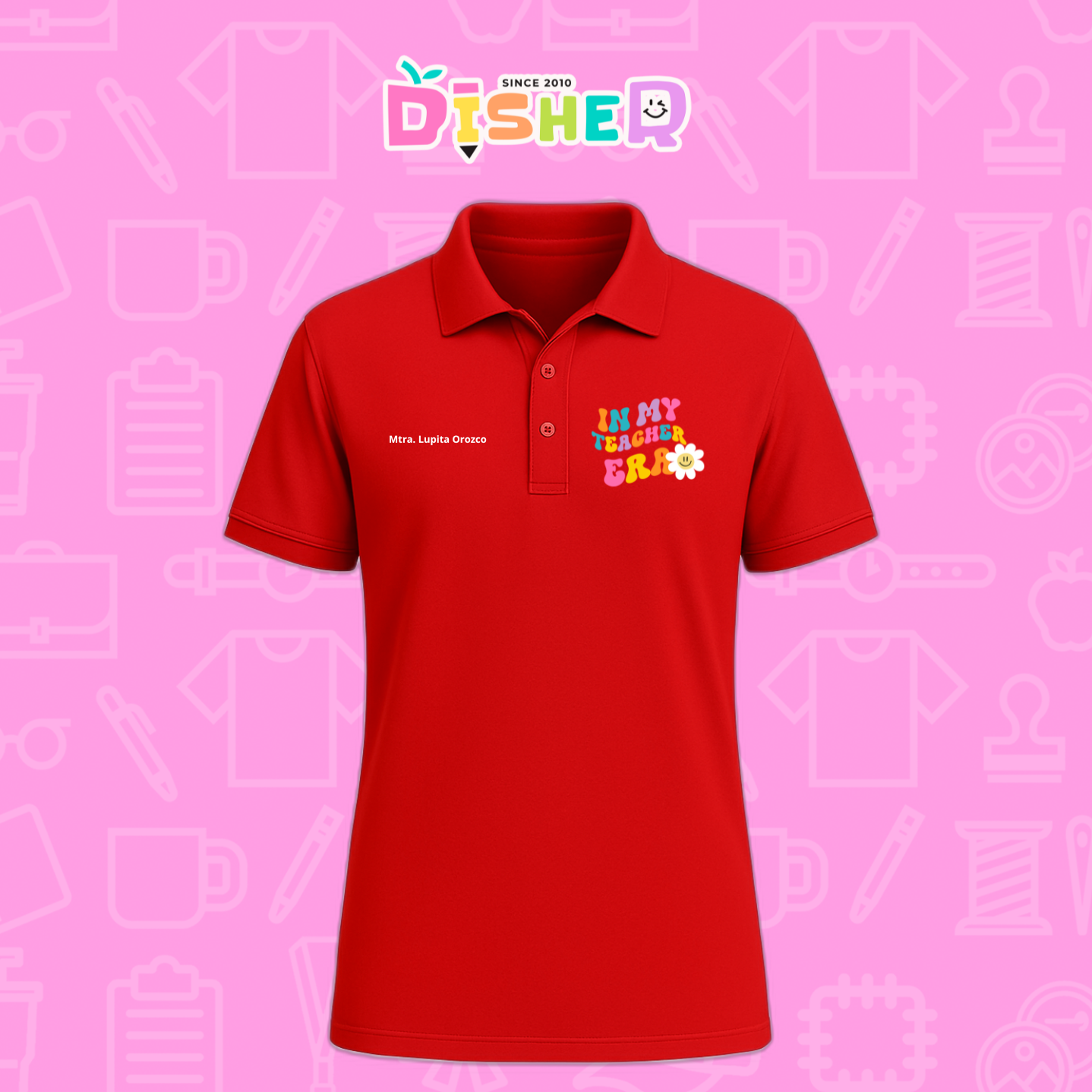 PBD-C-0028: Polo Bordada Dry Fit Caballero I In my teacher era