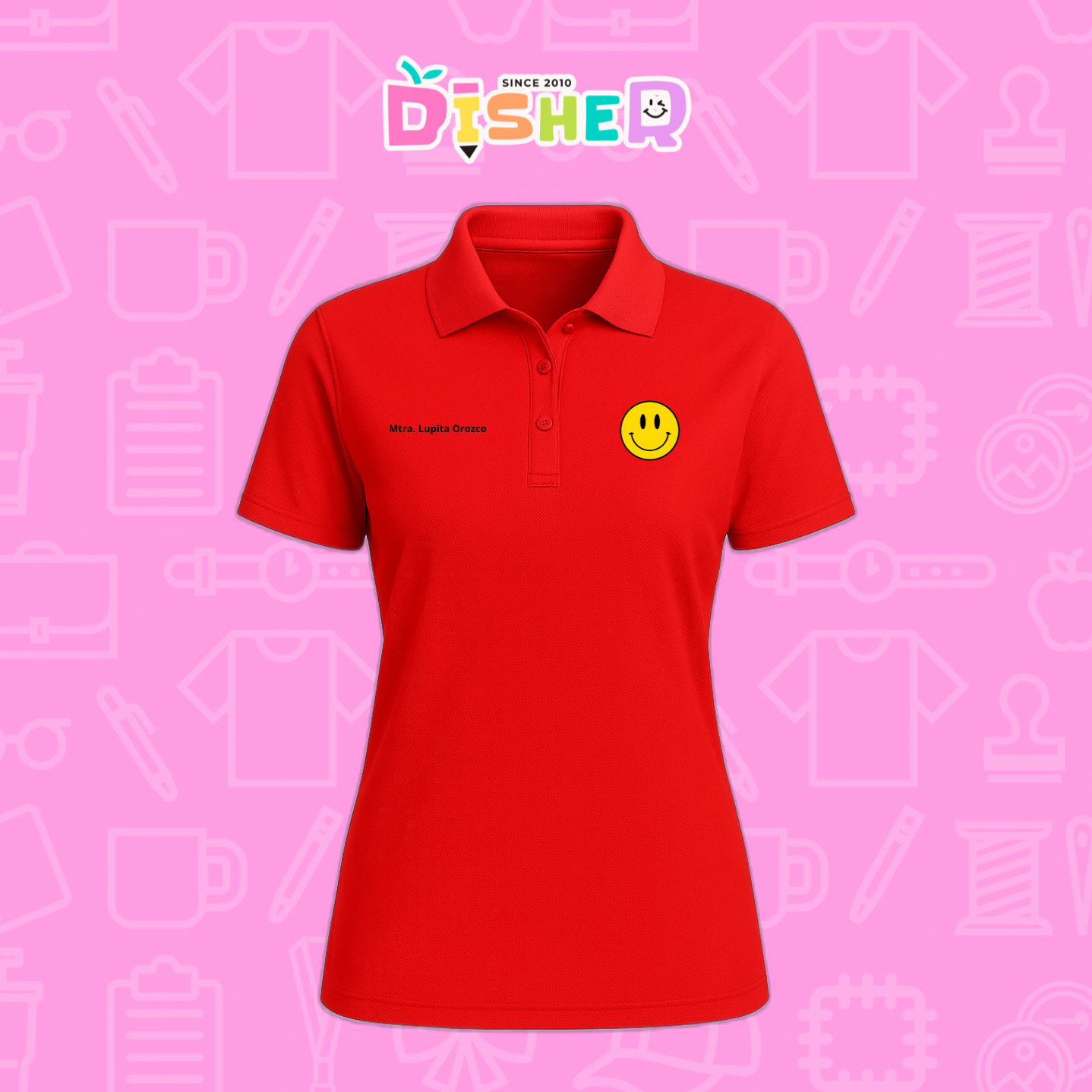 PBD-D-083: Polo Bordada Dry Fit Dama I Smily