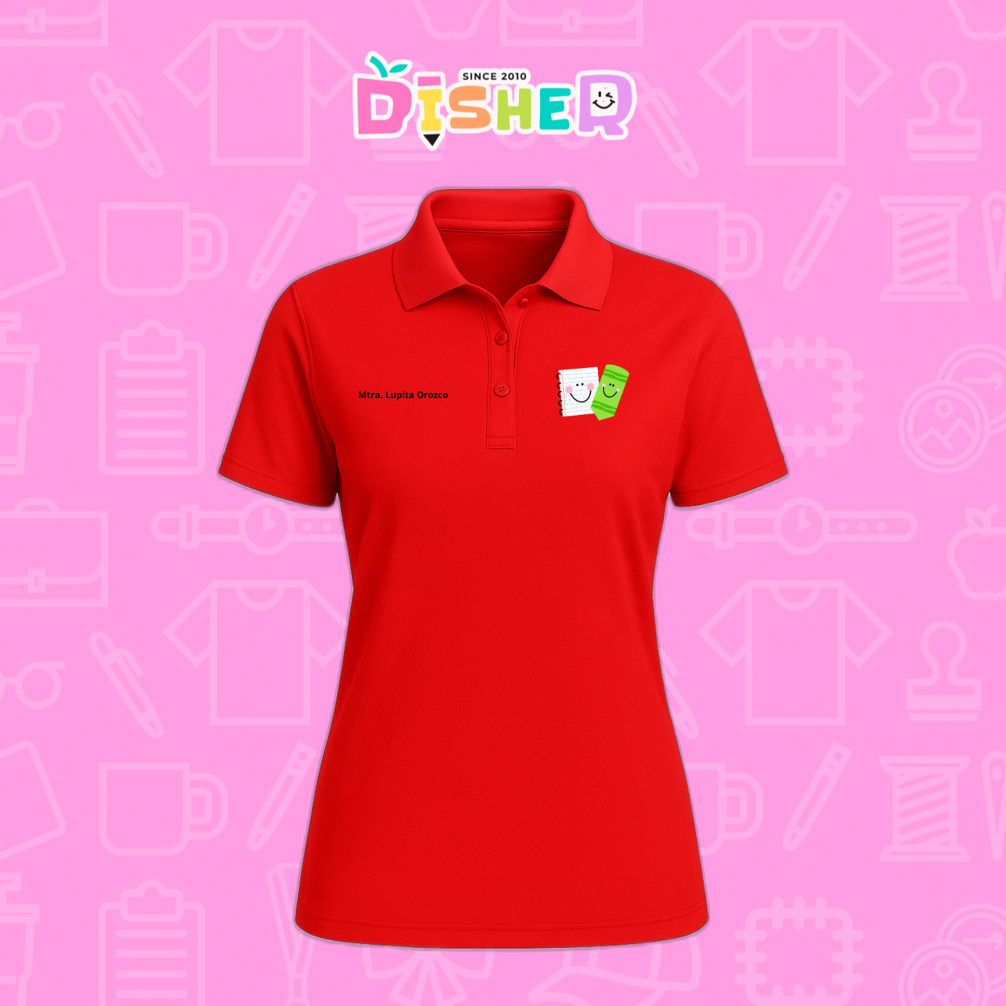 PBD-D-033: Polo Bordada Dry Fit Dama I Paper pencil