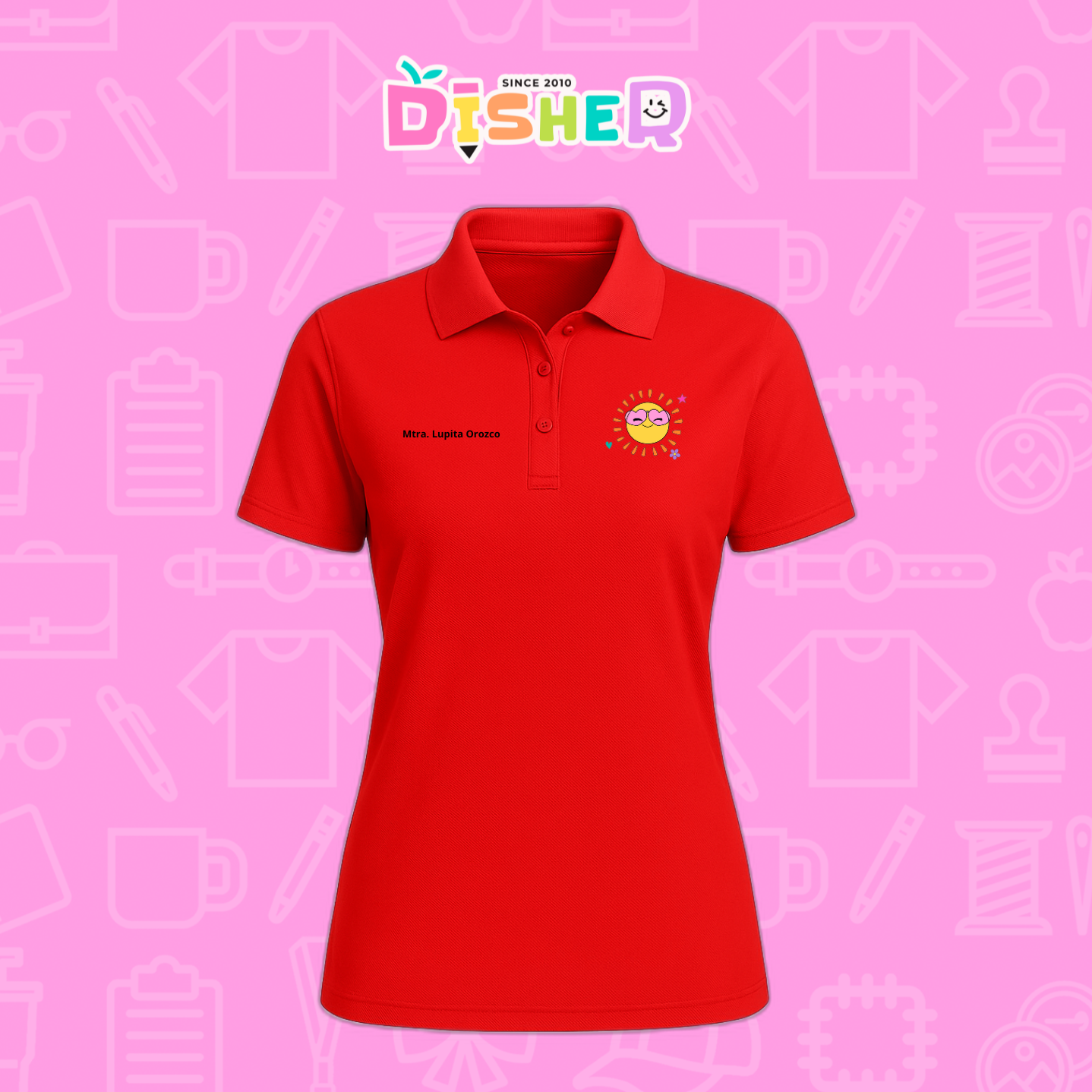 PBD-D-051: Polo Bordada Dry Fit Dama I Solecito