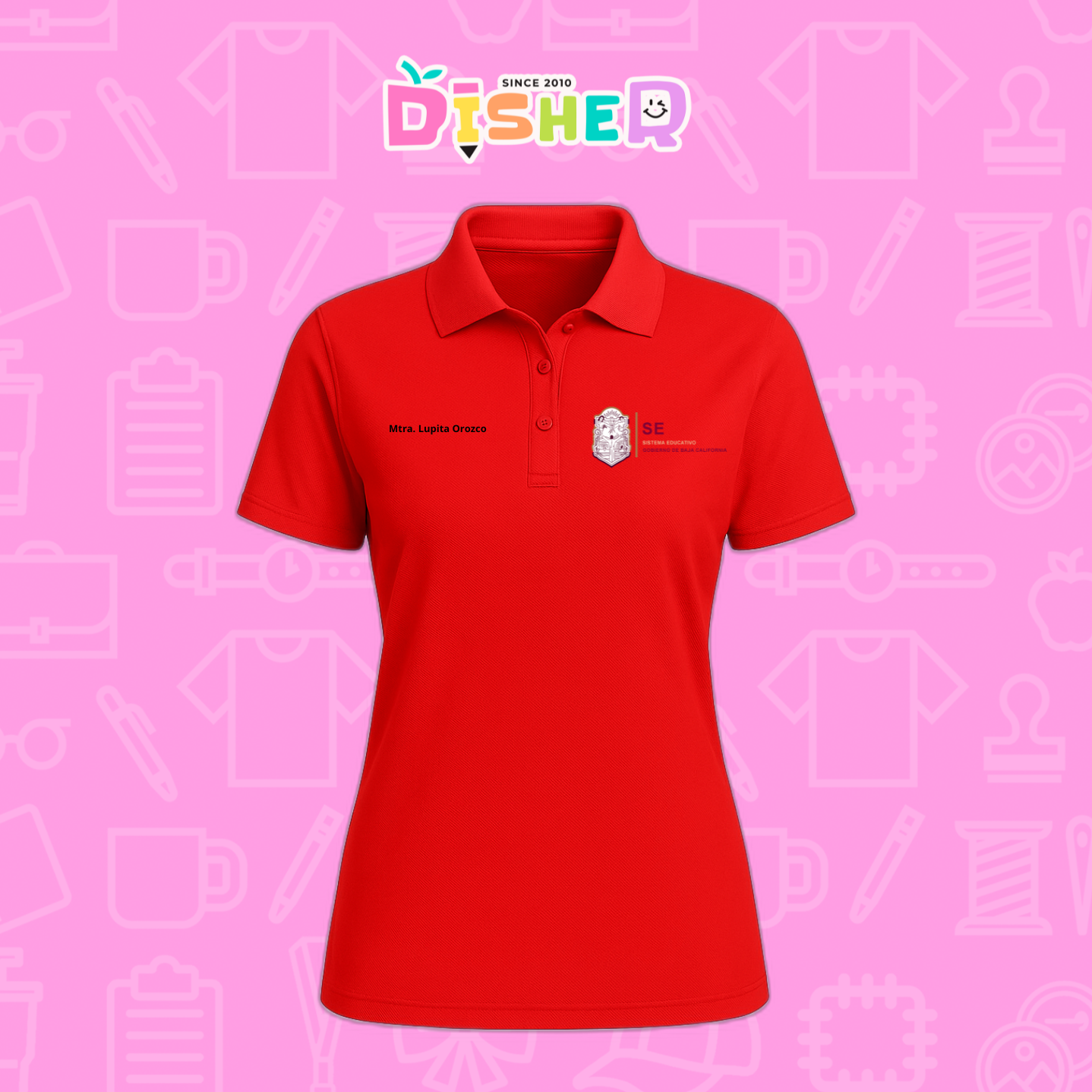 PBD-D-097: Polo Bordada Dry Fit Dama I Sistema Educativo BC