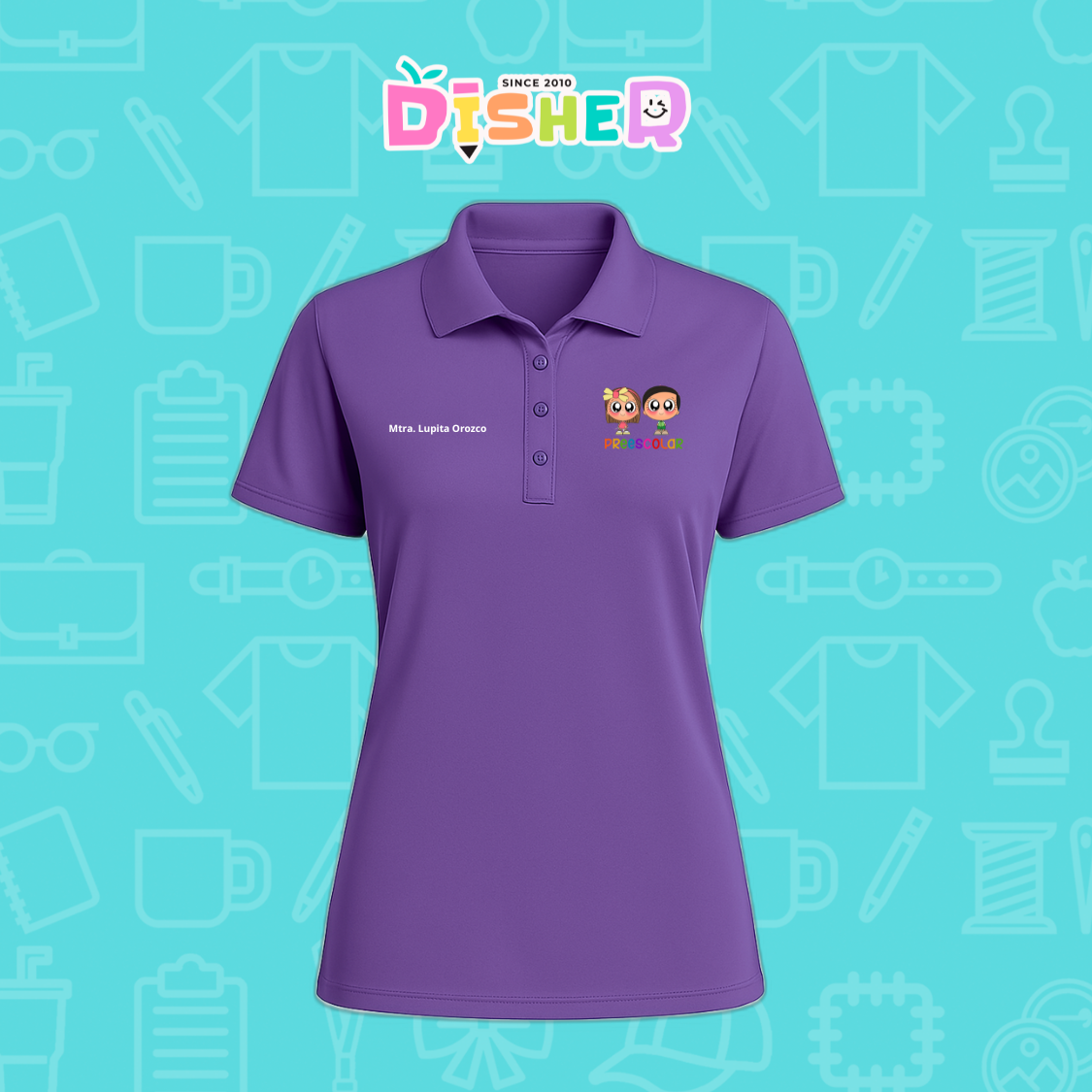 PBD-D-003 : Polo Bordada Dry Fit Dama I Starcitos Preescolar