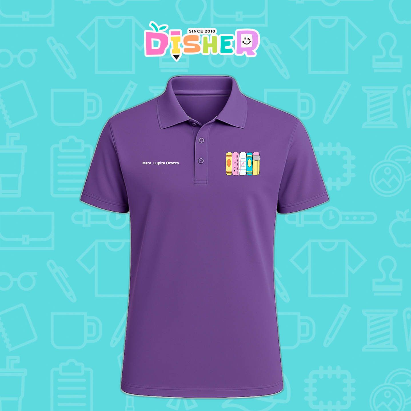 PBD-C-0055: Polo Bordada Dry Fit Caballero I Libros
