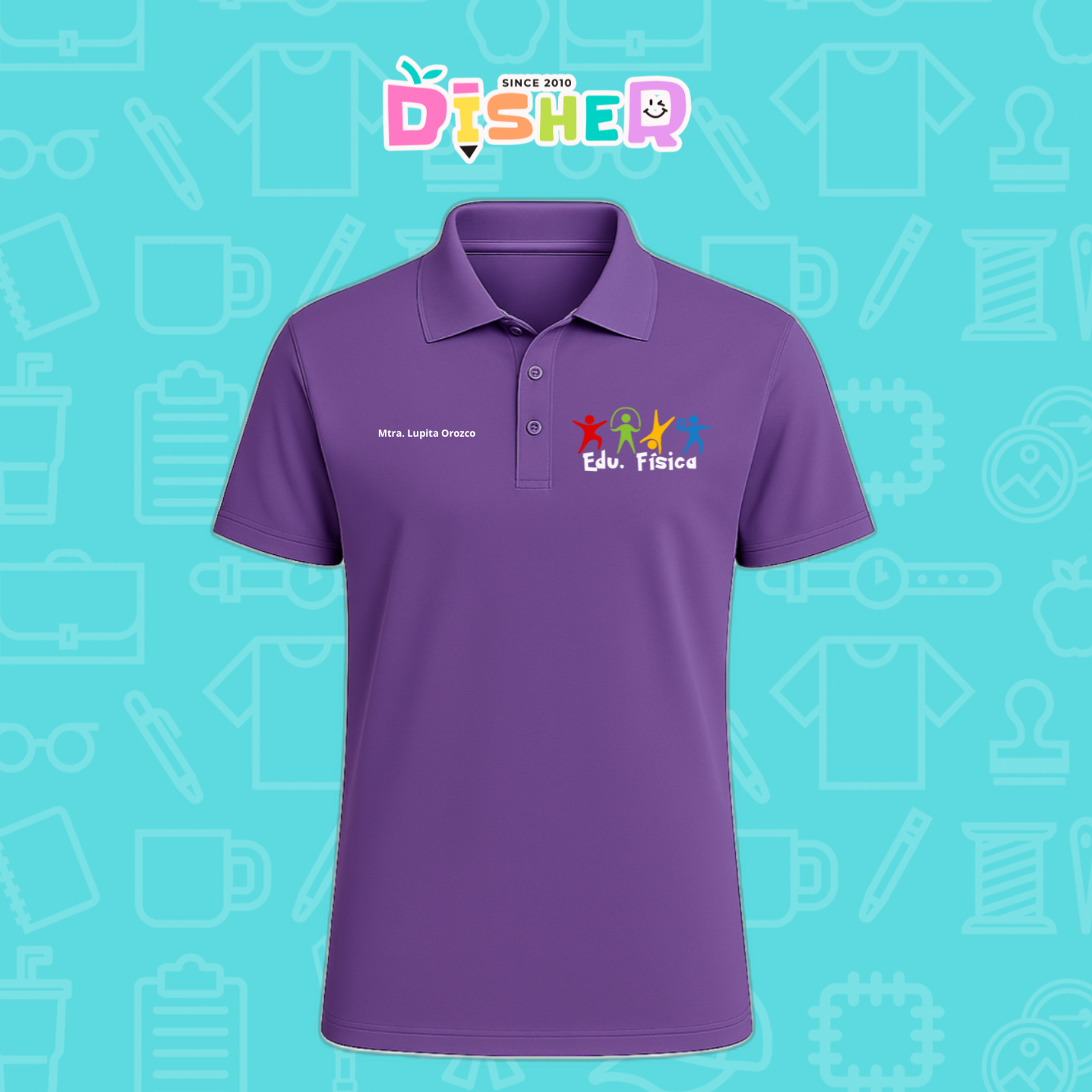 PBD-C-0091: Polo Bordada Dry Fit Caballero I Manzana lápices