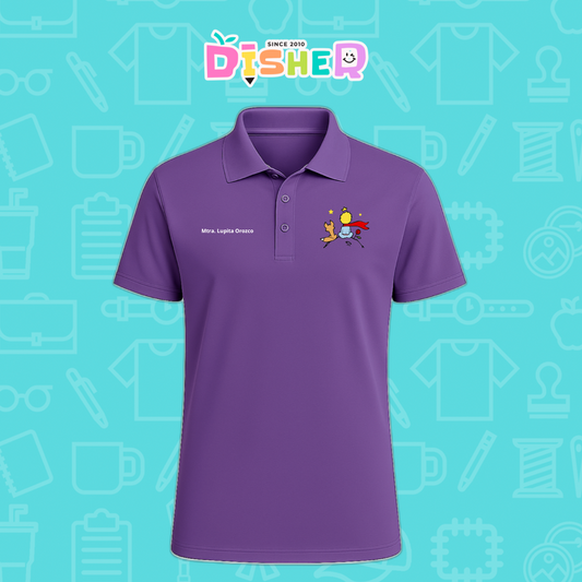 PBD-C-0014: Polo Bordada Dry Fit Caballero I El principito