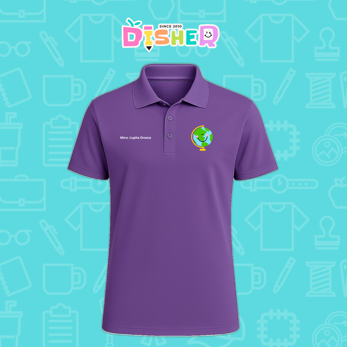 PBD-C-0034: Polo Bordada Dry Fit Caballero I Smile World