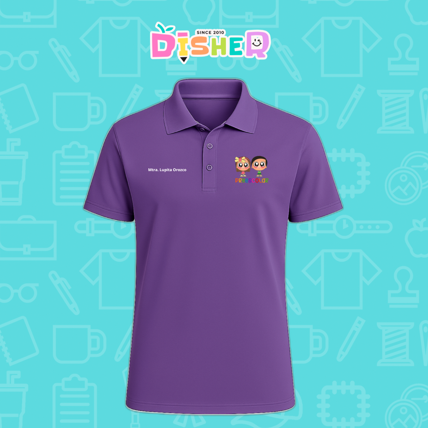 PBD-C-002: Polo Bordada Dry Fit Caballero I Starcitos preescolar