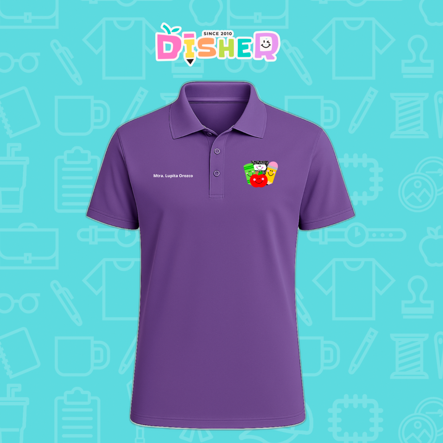 PBD-C-0032: Polo Bordada Dry Fit Caballero I Smile supplies