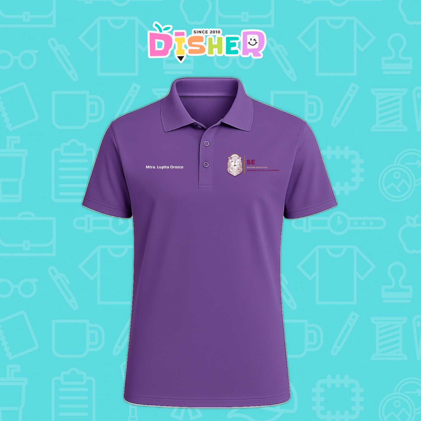PBD-C-0097: Polo Bordada Dry Fit Caballero I Sistema Educativo BC