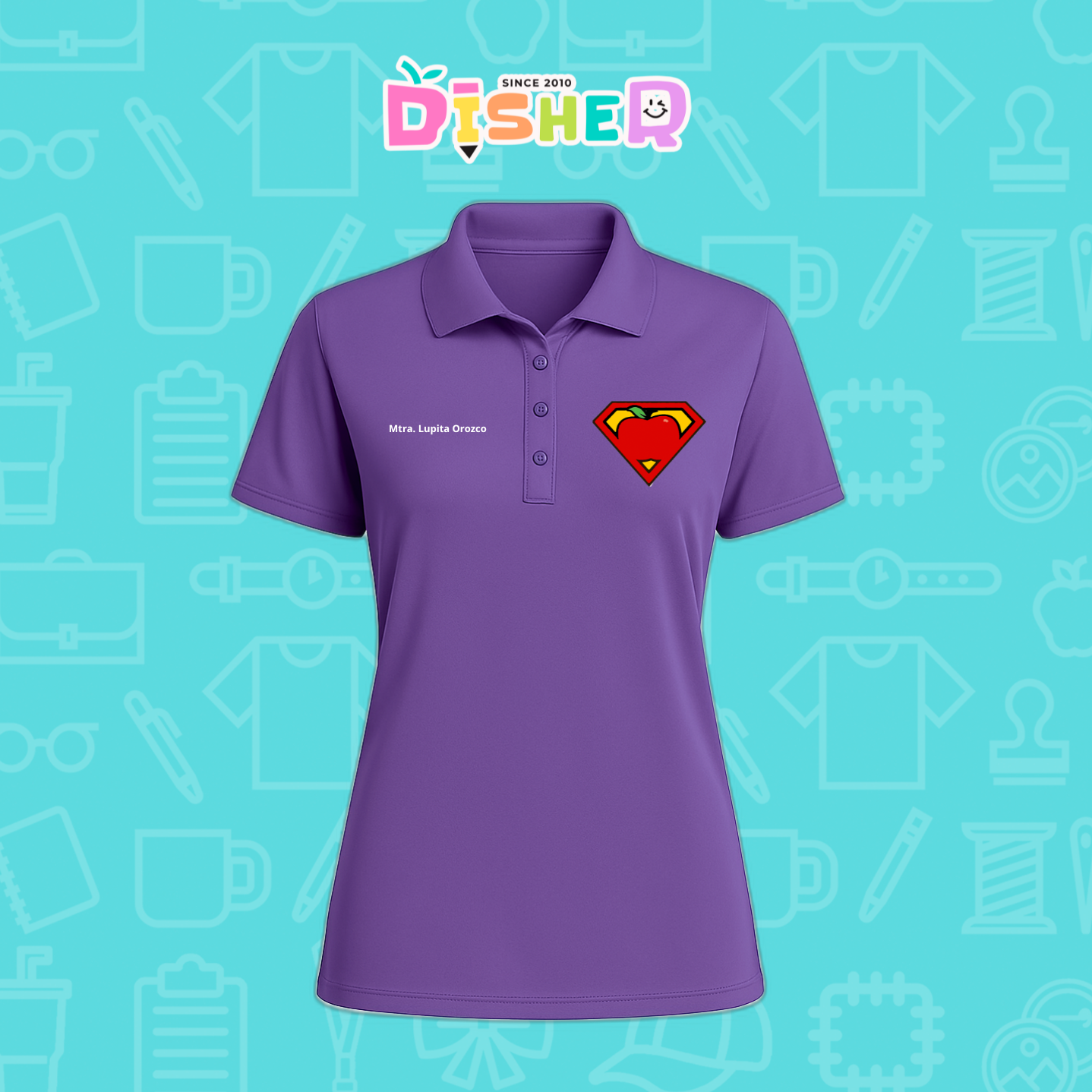 PBD-D-089: Polo Bordada Dry Fit Dama I Super Maestro