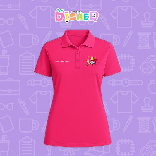 PBD-D-014: Polo Bordada Dry Fit Dama I El principito