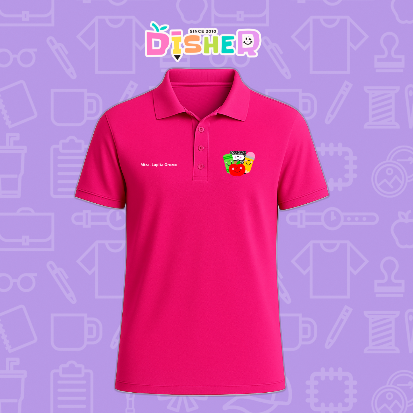 PBD-C-0032: Polo Bordada Dry Fit Caballero I Smile supplies