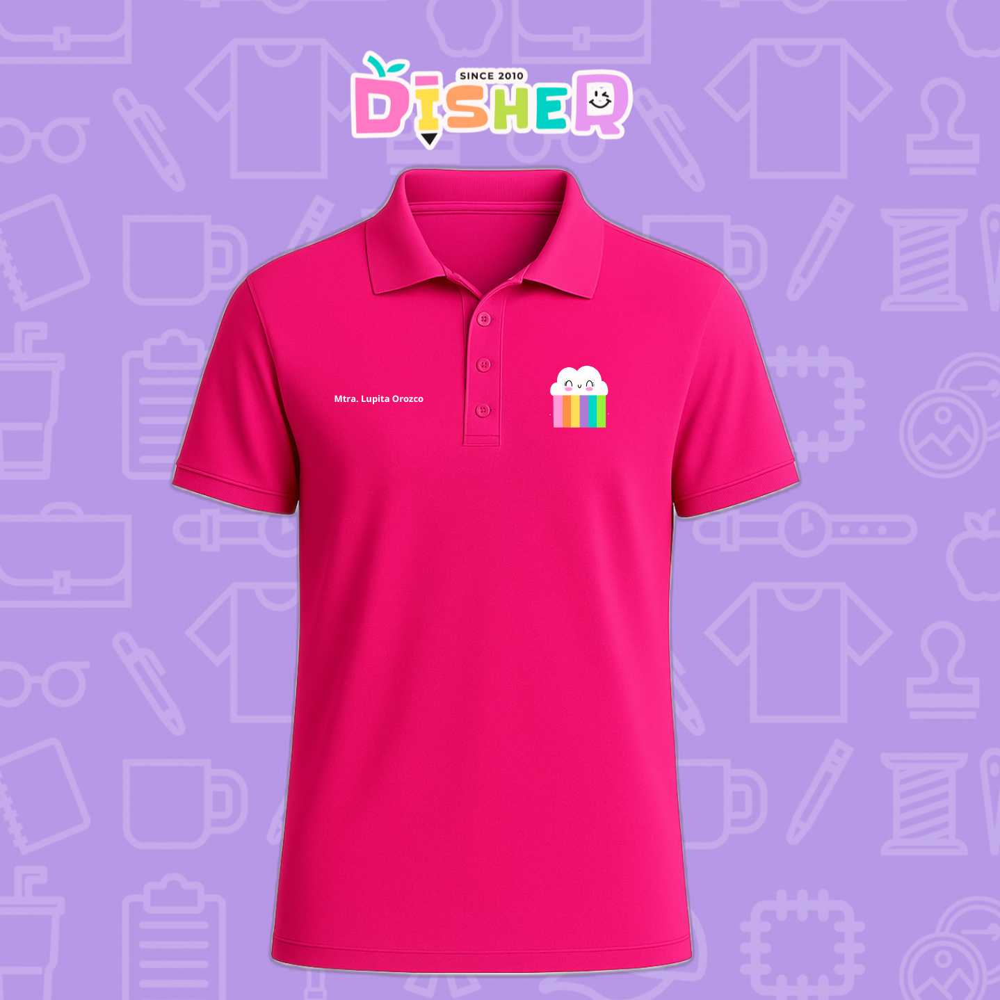 PBD-C-0053: Polo Bordada Dry Fit Caballero I Nubecita